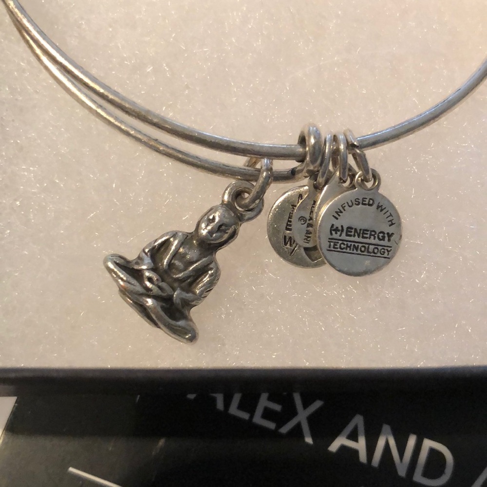NIB: ALEX AND ANI ENERGY Buddha Bracelet silver